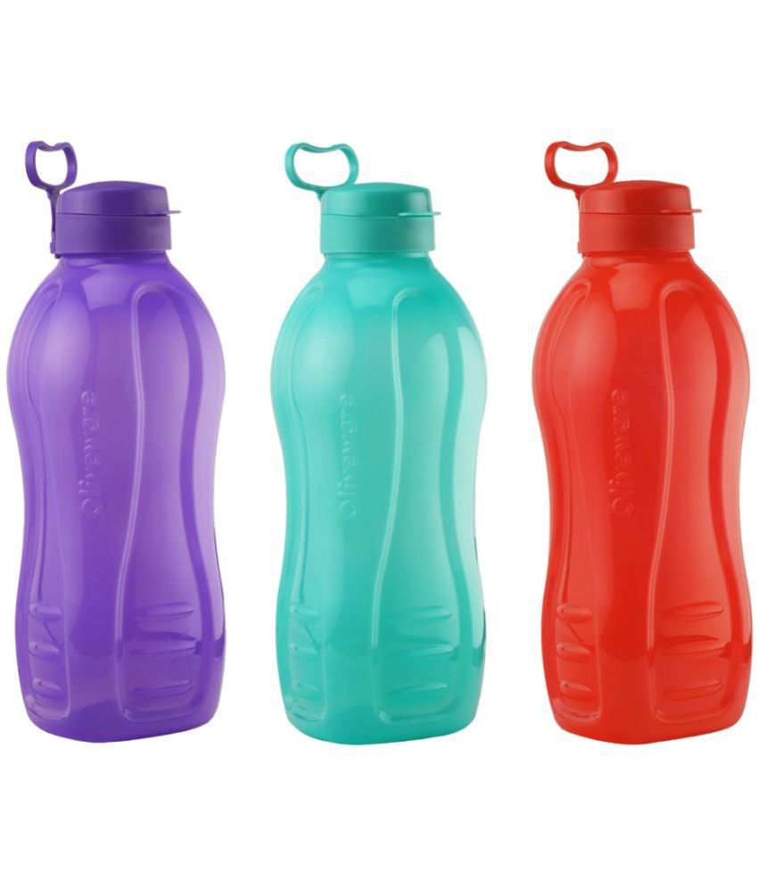     			Oliveware - Multicolour Water Bottle 2000 mL ( Set of 3 )