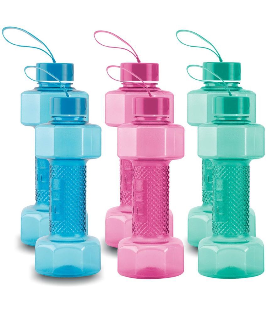     			Oliveware - Multicolour Water Bottle 750 mL ( Set of 6 )