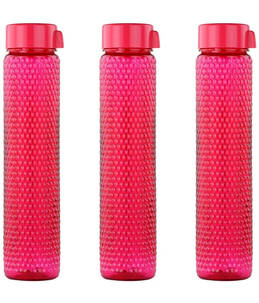     			Oliveware Pink Water Bottle 400 mL ( Set of 3 )