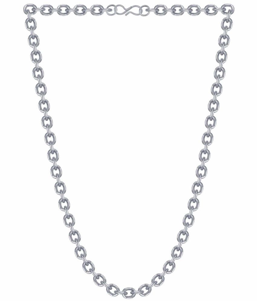     			Silver Shine - Silver Plated Chain ( Pack of 1 )