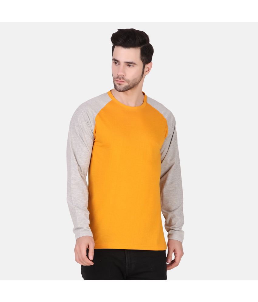     			TEEMEX - Yellow Cotton Blend Regular Fit Men's T-Shirt ( Pack of 1 )