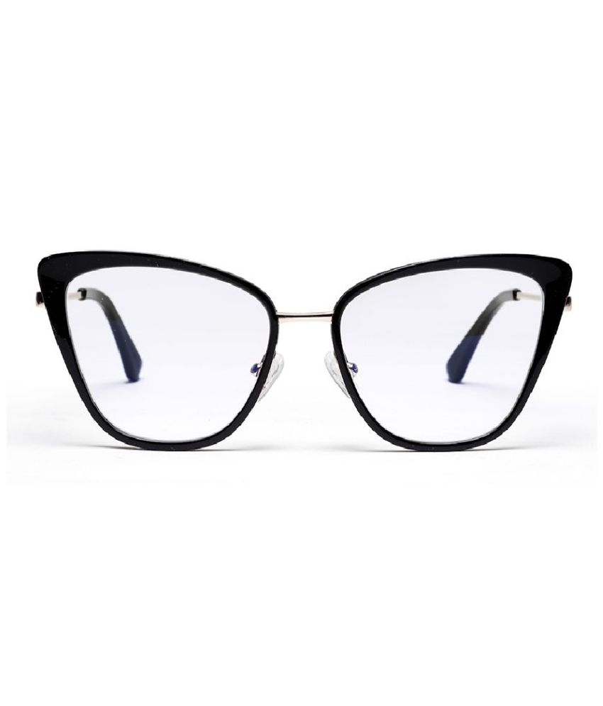     			YourSpex - Black Cat Eye Eyeglass Frame ( Pack of 1 )