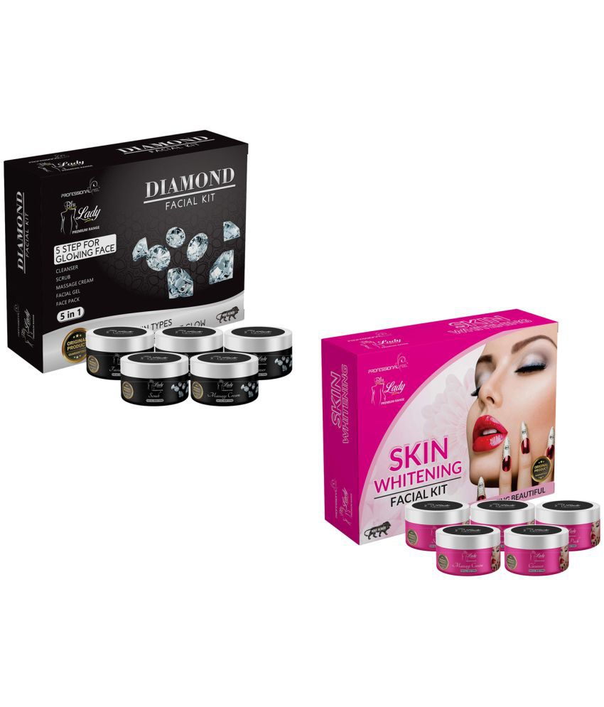     			blu lady - Natural Glow Facial Kit For All Skin Type ( Pack of 2 )
