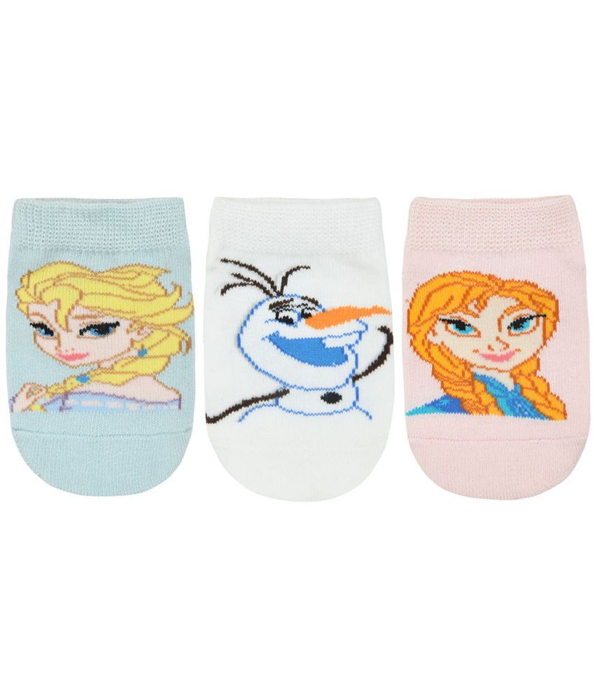     			Balenzia - Multi Cotton Blend Girl's Ankle Length Socks ( Pack of 3 )