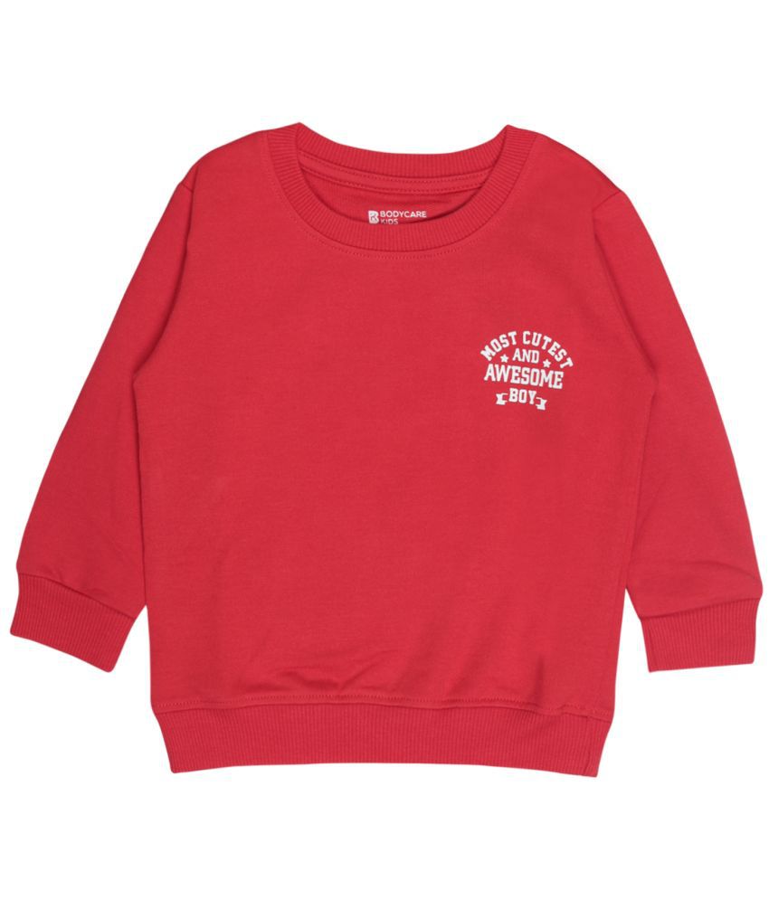     			Bodycare - Red Fleece Boys Sweatshirt ( Pack of 1 )