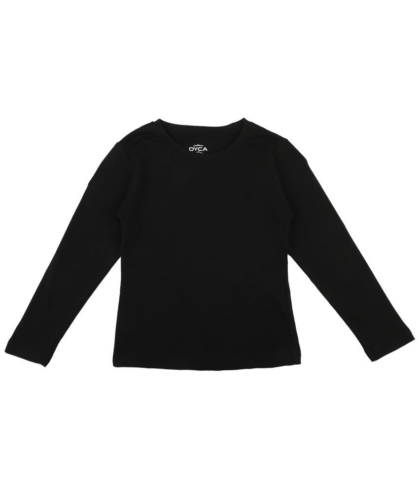     			DYCA - Black Cotton Girls T-Shirt ( Pack of 1 )