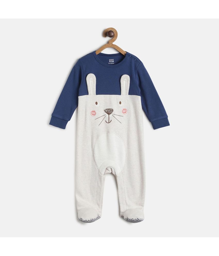     			MINI KLUB Baby Boys Navy Knit Sleep Suit Pack of 1