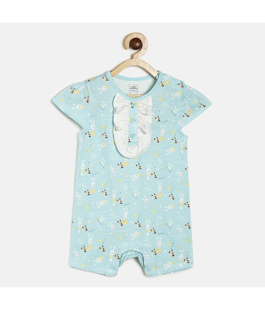     			MINI KLUB - Blue Cotton Blend Rompers For Unisex ( Pack of 1 )