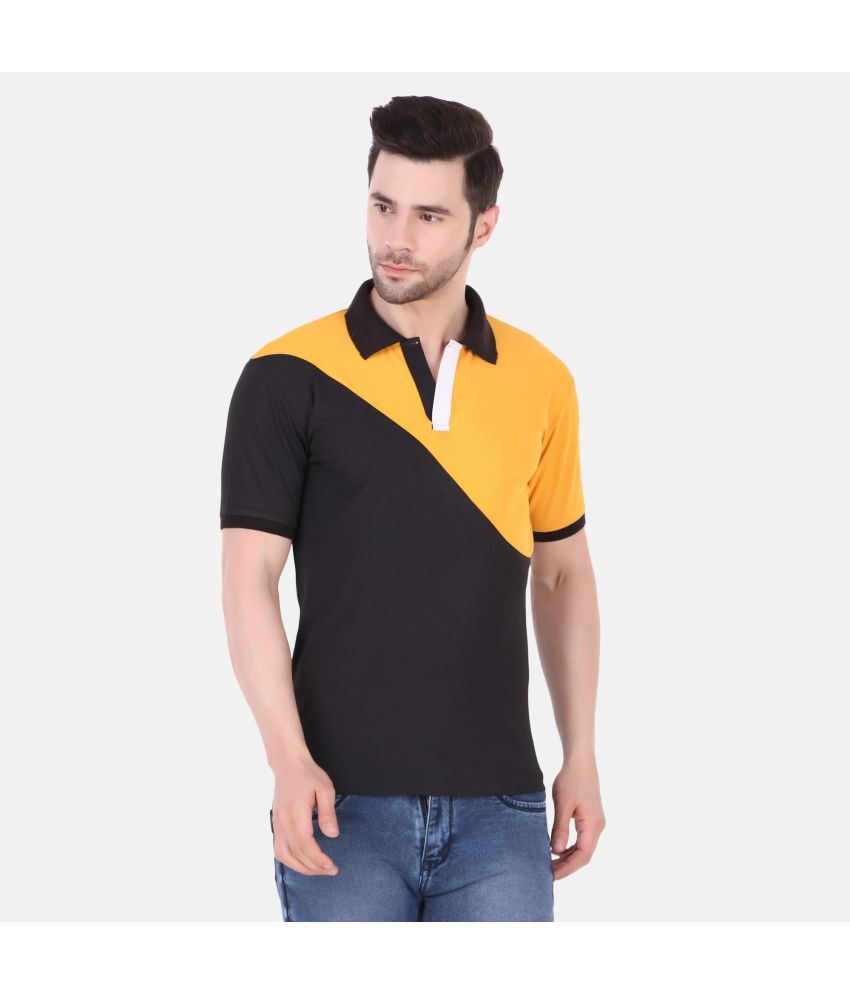     			TEEMEX - Black Cotton Blend Regular Fit Men's Polo T Shirt ( Pack of 1 )