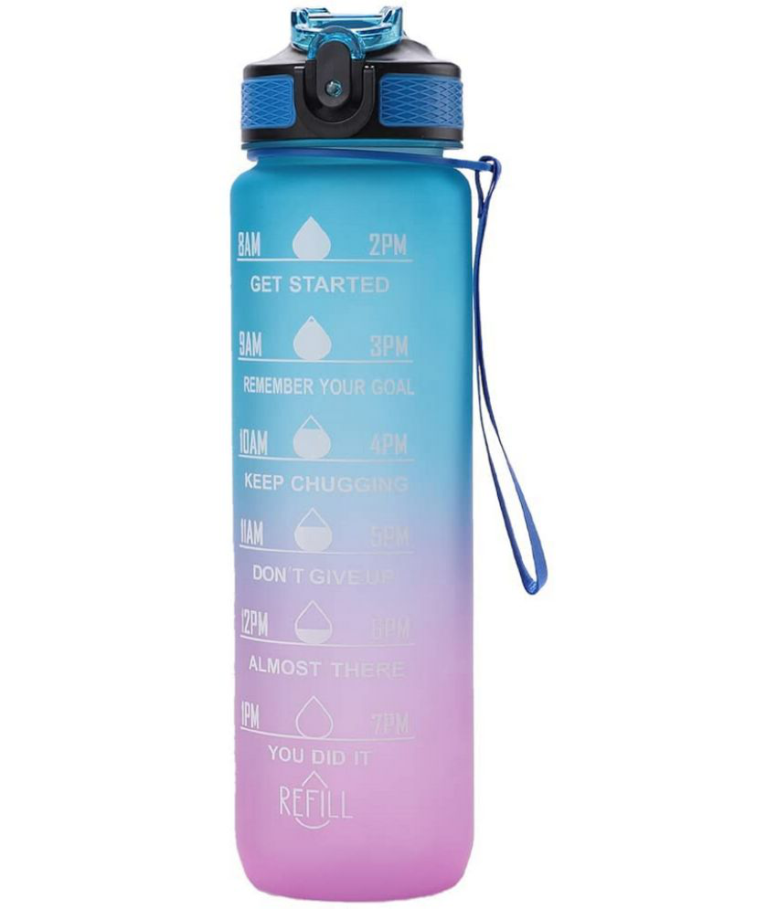     			VARKAUS - Multicolour Water Bottle 1000 mL ( Set of 1 )
