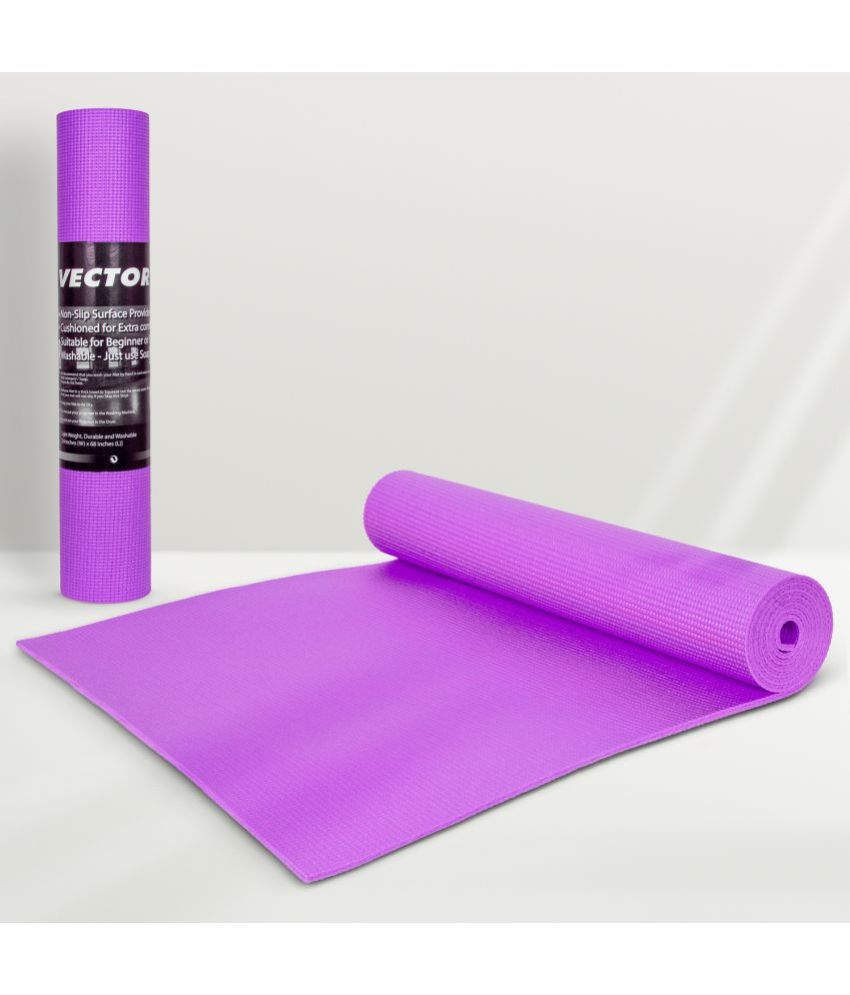     			Vector X - Purple PVC Foam Yoga Mat ( Pack of 1 )