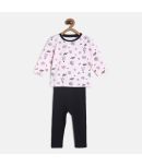 MINI KLUB - Pink Cotton Baby Girl Top & Trouser ( Pack of 1 )