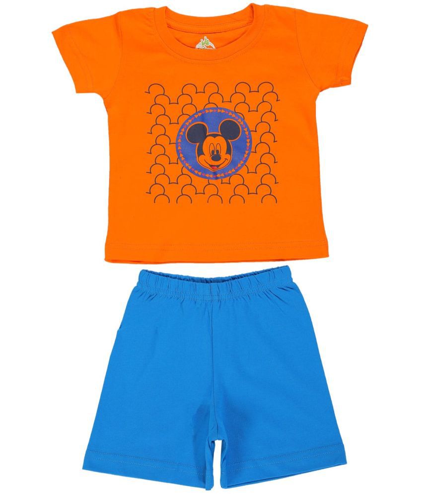     			Bodycare - Multi Cotton Blend Baby Boy T-Shirt & Shorts ( Pack of 1 )