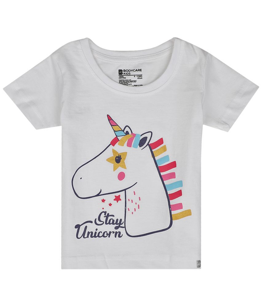     			Bodycare - White Baby Girl T-Shirt ( Pack of 1 )