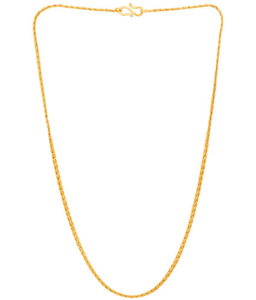     			FASHION FRILL Gold Plated Brass Chain ( Pack of 1 )