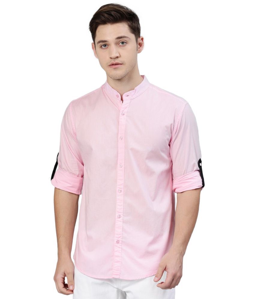     			IVOC - Pink 100% Cotton Slim Fit Men's Casual Shirt ( Pack of 1 )