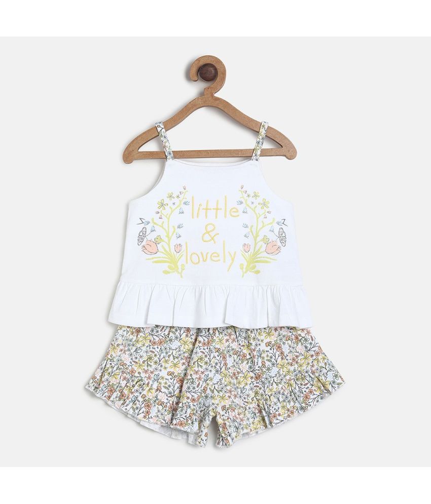     			MINI KLUB - Multicolor Cotton Baby Girl Top & Shorts ( Pack of 1 )