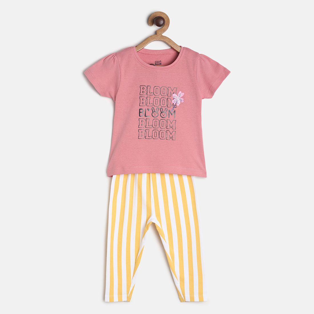     			MINI KLUB - Multicolor Cotton Baby Girl Top & Trouser ( Pack of 1 )