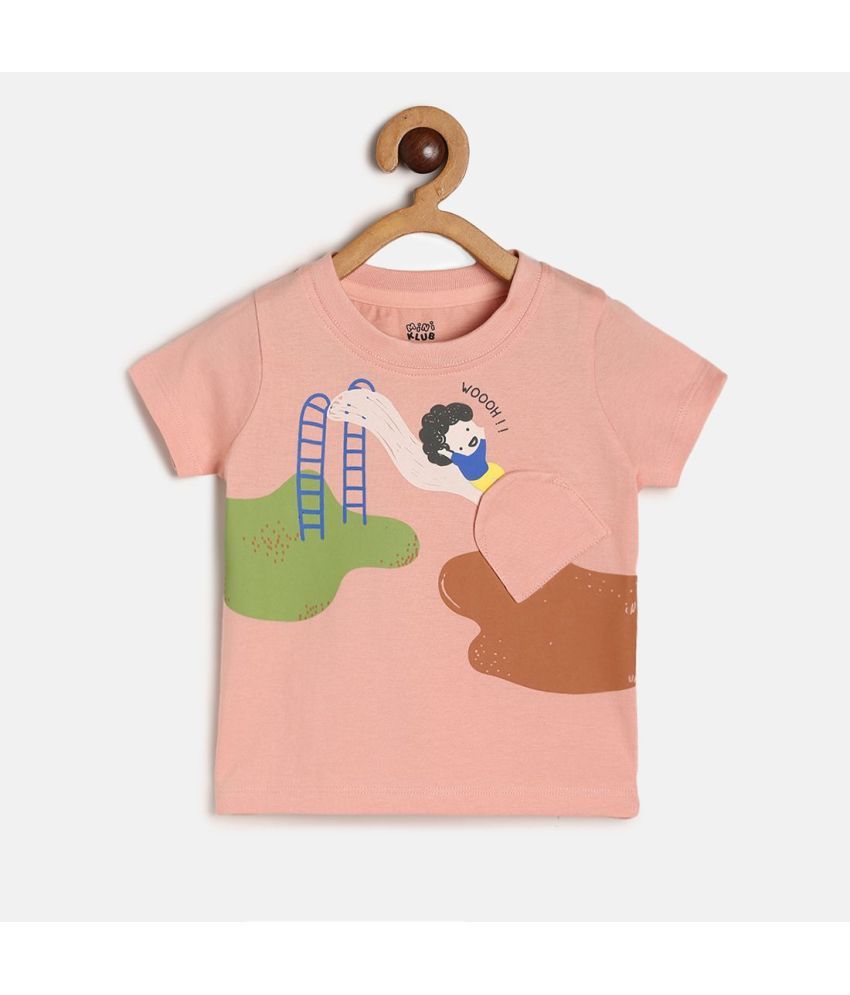     			MINI KLUB Pack of 1 Unisex for Baby Cotton T-Shirt ( PeachPuff )