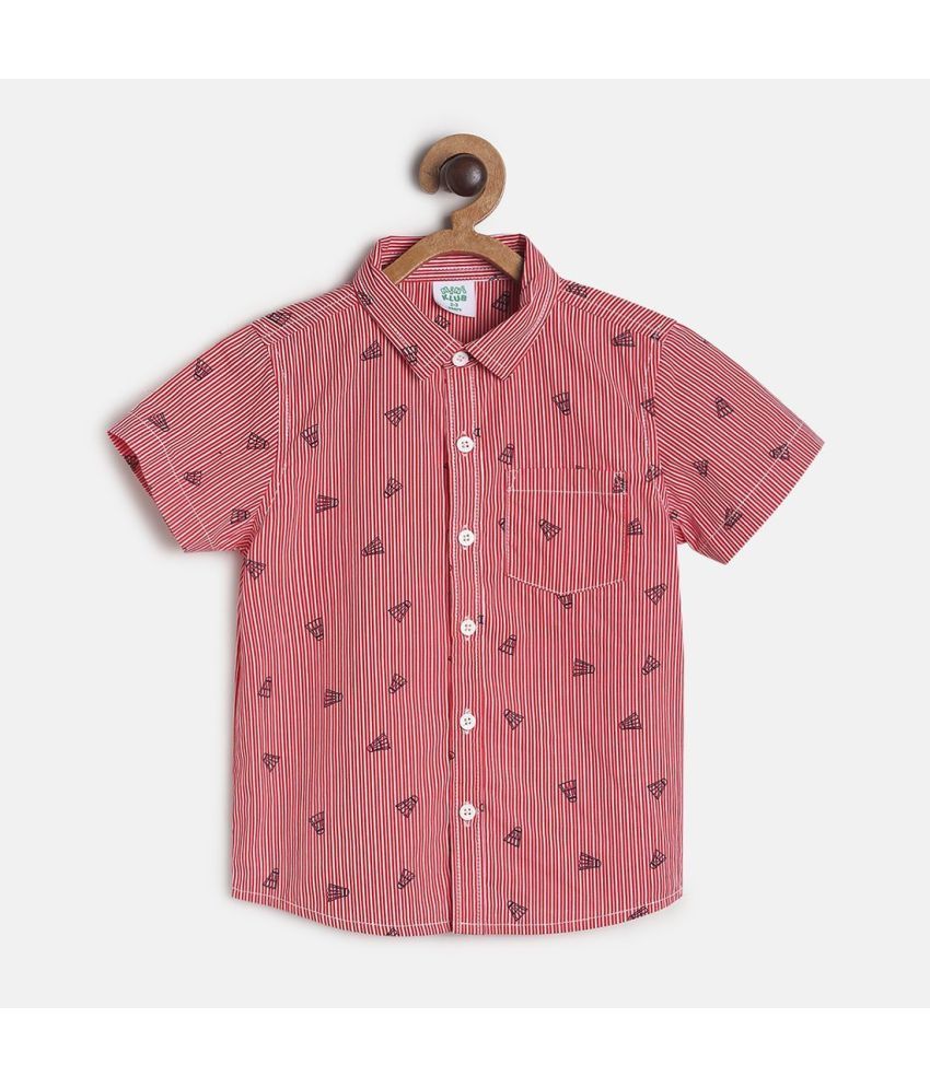     			MINI KLUB - Red Baby Boy Shirt ( Pack of 1 )