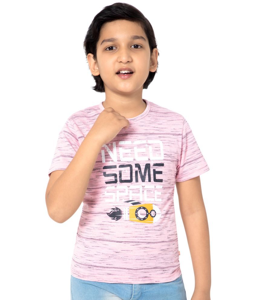     			Proteens - Pink Cotton Blend Boy's T-Shirt ( Pack of 1 )