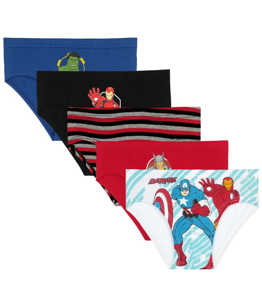     			Bodycare Avengers Boys Brief Solid Assorted Pack Of 5