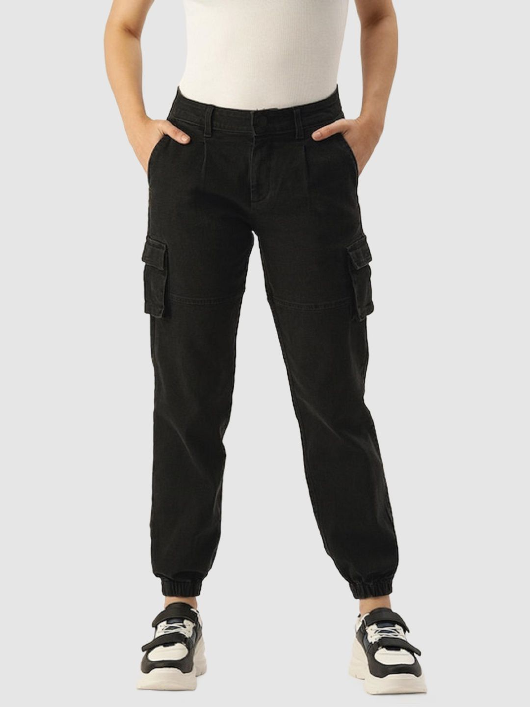     			IVOC - Black Cotton Blend Jogger Women's Jeans ( Pack of 1 )