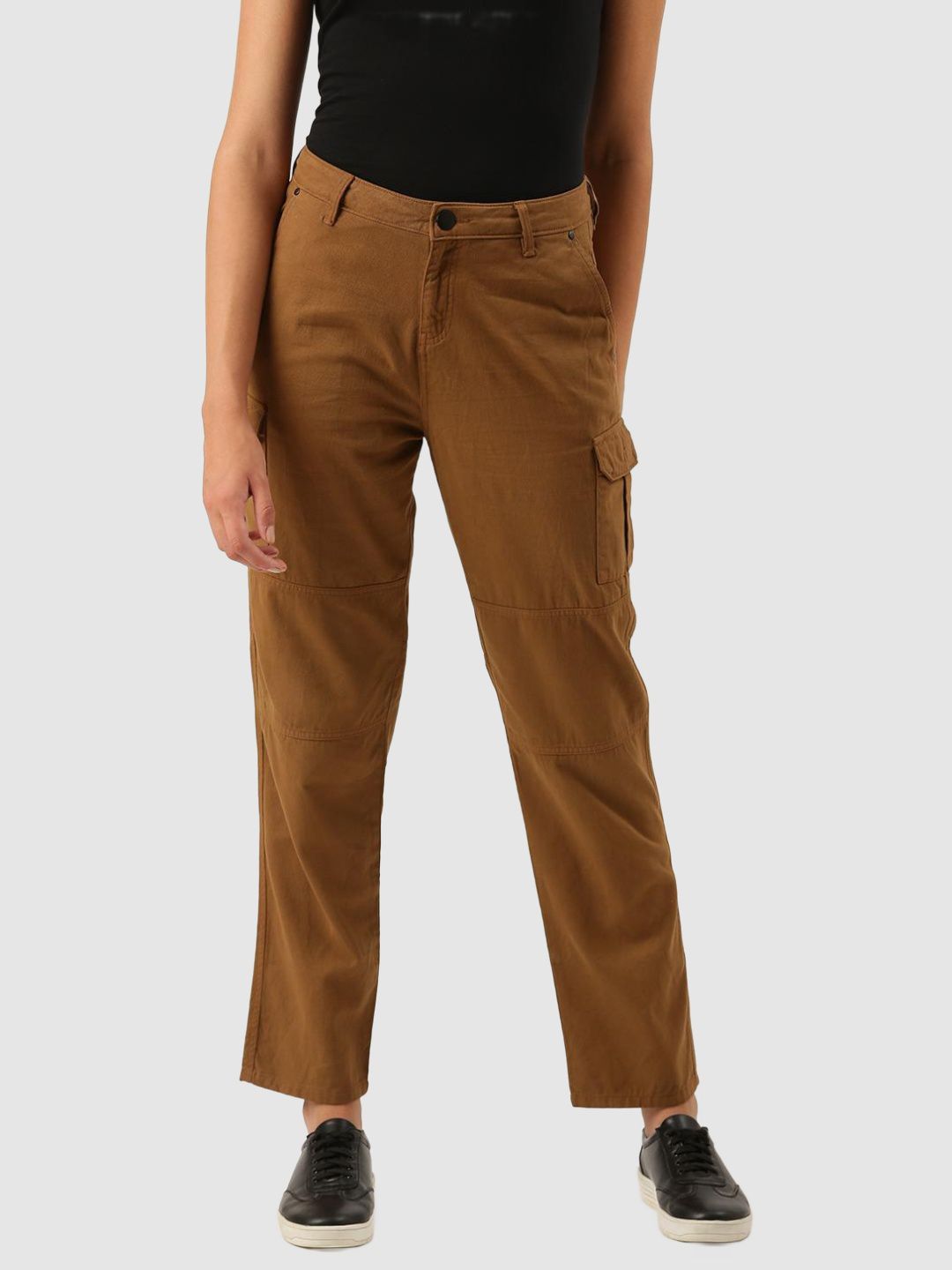     			IVOC - Brown Cotton Slim Women's Cargo Pants ( Pack of 1 )