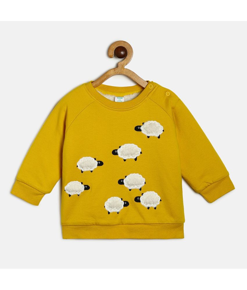     			MINI KLUB Baby Boys Yellow Knit Sweat Shirt Pack of 1