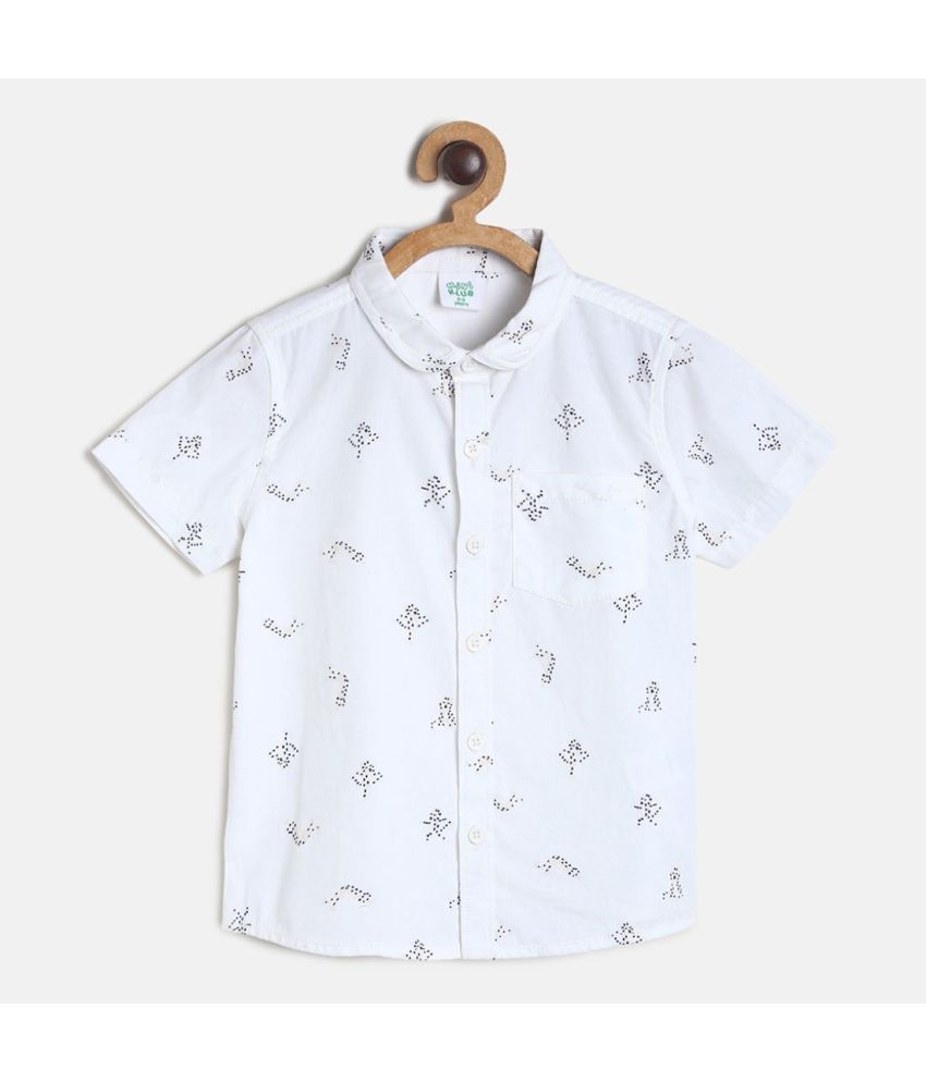     			MINI KLUB - White Baby Boy Shirt ( Pack of 1 )