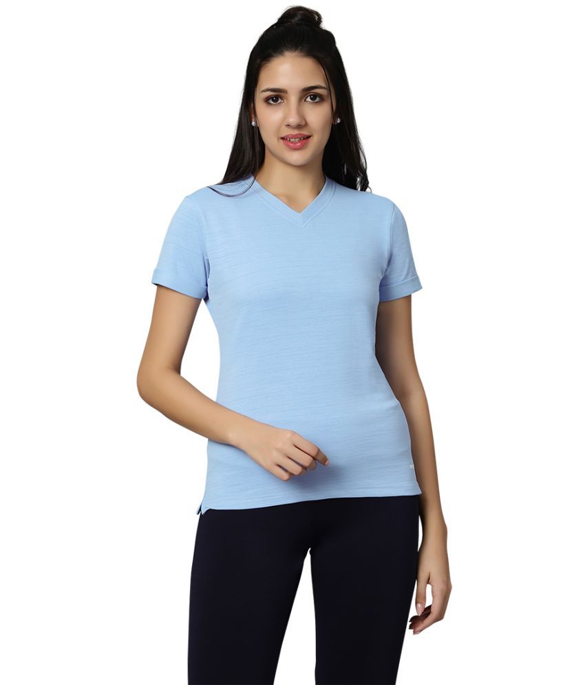     			Omtex Blue Polyester Tees - Single