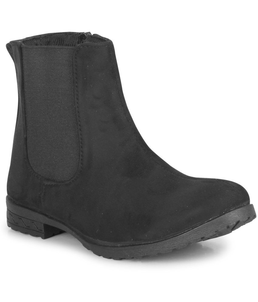     			Saheb - Black Women's Ankle Length Boots