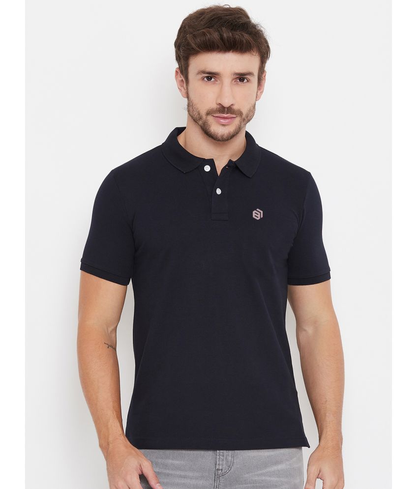     			BISHOP COTTON - Navy Cotton Blend Regular Fit Men's Polo T Shirt ( Pack of 1 )