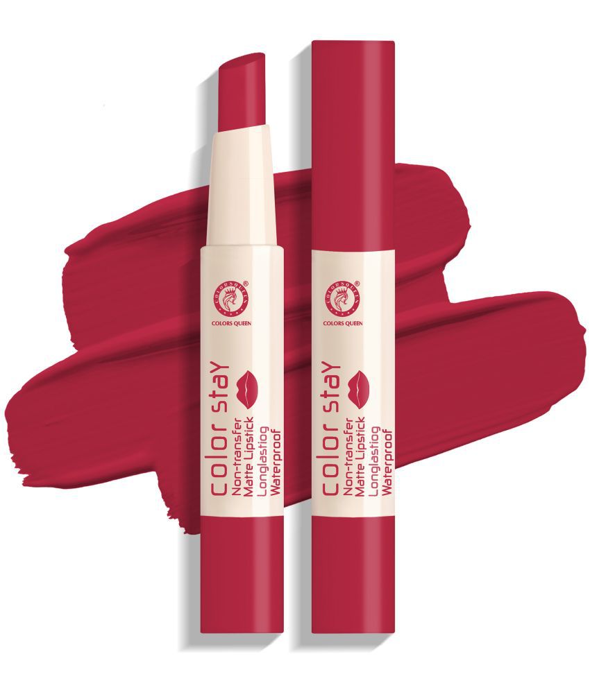     			Colors Queen - Red Matte Lipstick 6