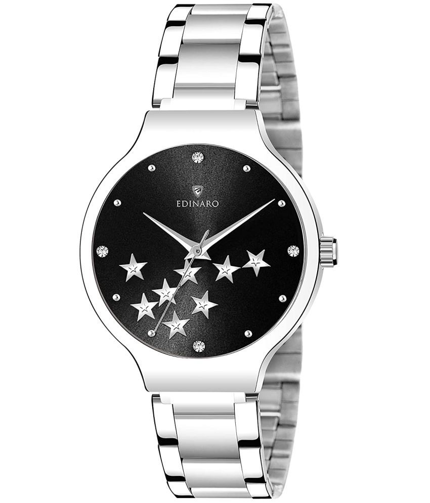     			EDINARO - Silver Stainless Steel Analog Womens Watch