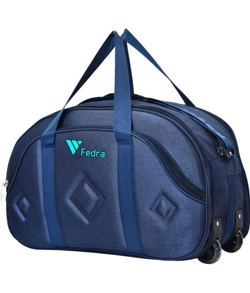     			FEDRA - 40 Ltrs Blue Polyester Duffle Bag
