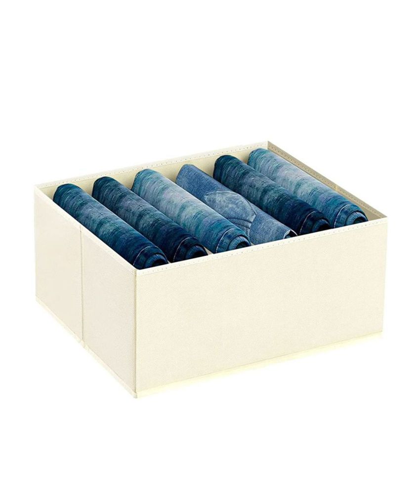     			Non-Woven 6 Compartments Foldable Wardrobe Storage Organisers