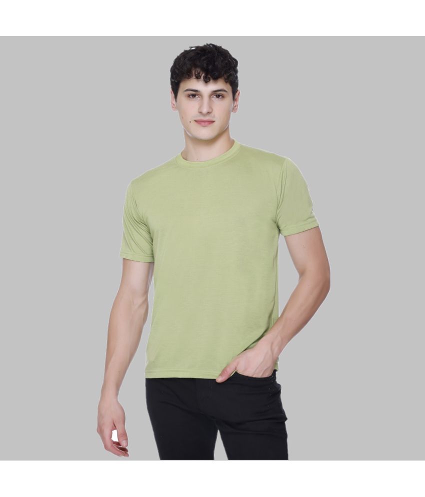     			HVBK - Green Cotton Blend Regular Fit Men's T-Shirt ( Pack of 1 )