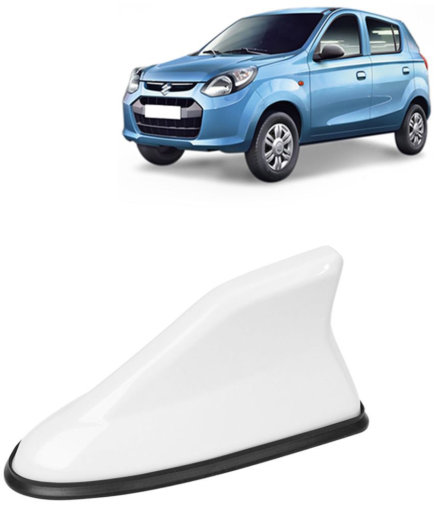     			Kingsway Shark Fin Antenna Roof Aerial Base AM FM Redio Signal, Replace Existing Car Antenna, Waterproof Rubber Ring with ABS Body, Universal Fit for Maruti Suzuki Alto 2012 Onwards, 1 Piece - White