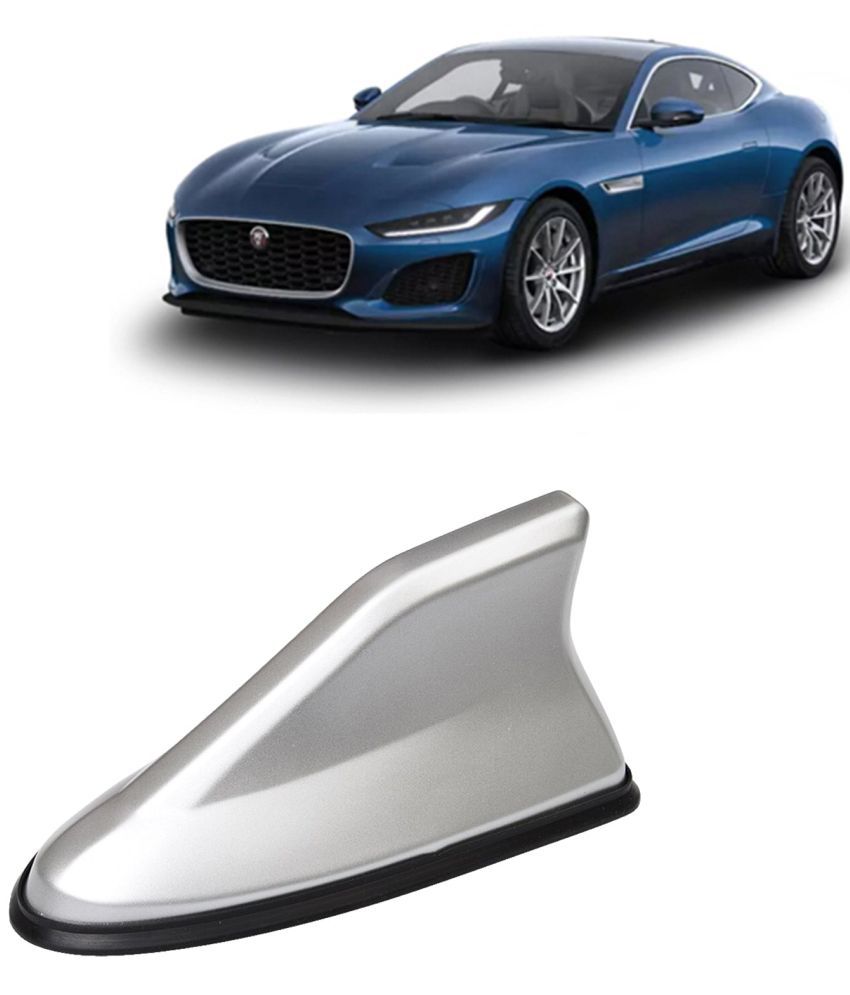     			Kingsway Shark Fin Antenna Roof Aerial Base AM FM Redio Signal, Replace Existing Car Antenna, Waterproof Rubber Ring with ABS Body, Universal Fit for F Type 2020 Onwards, 1 Piece - Silver