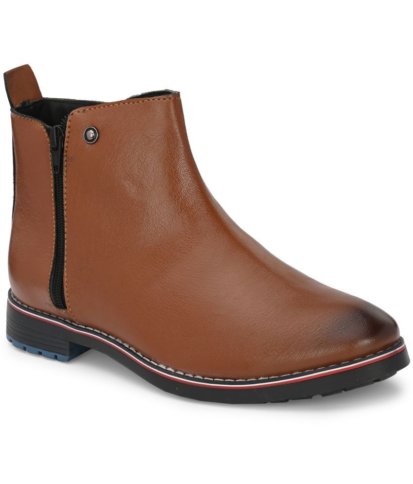     			Leeport - Tan Men's Formal Boots