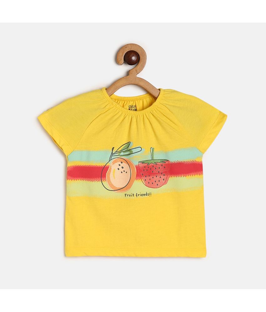     			MINI KLUB - Yellow Baby Girl T-Shirt ( Pack of 1 )