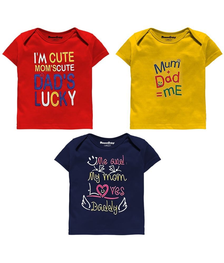     			NammaBaby - Multi Baby Boy T-Shirt ( Pack of 3 )