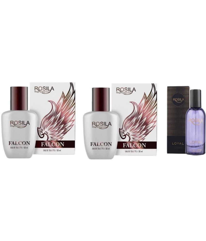     			ROSILA - 2 FALCON LOYAL PERFUME ,30ML EACH ,PACK OF 3. Eau De Parfum (EDP) For Women,Men 90 ( Pack of 3 )