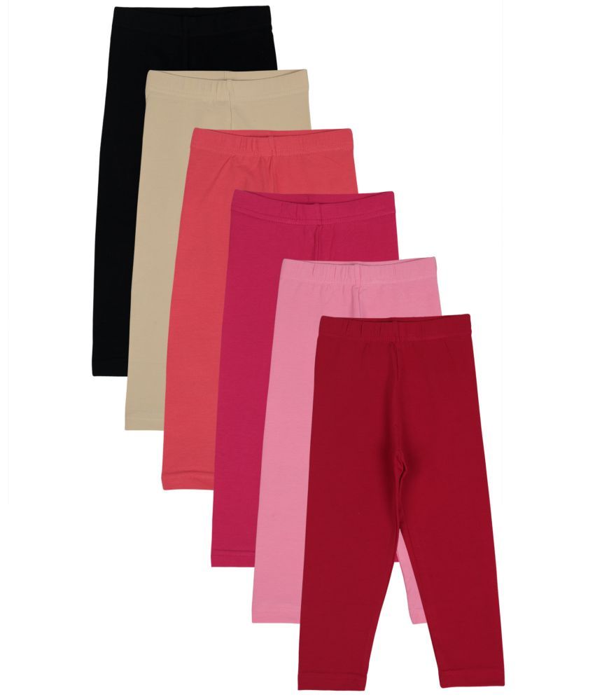     			Bodycare - Multi Cotton Legging For Baby Girl ( Pack of 6 )