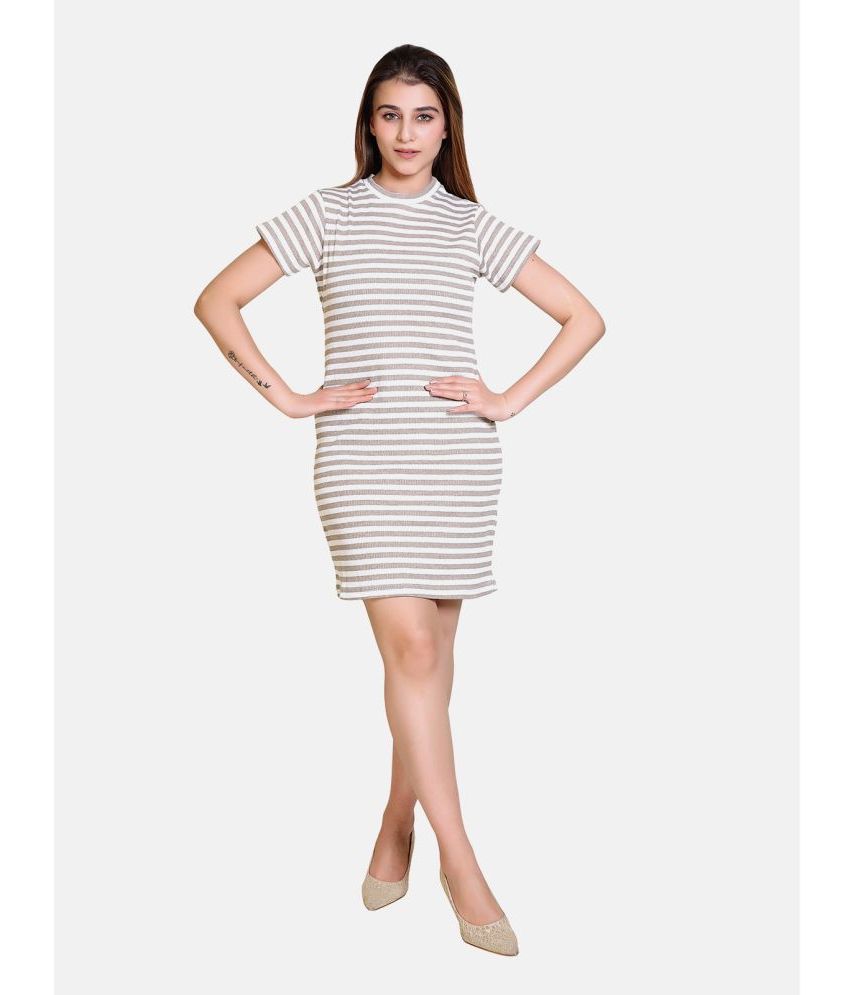    			Bombay Velvet - Multi Color Cotton Blend Women's T-shirt Dress ( Pack of 1 )