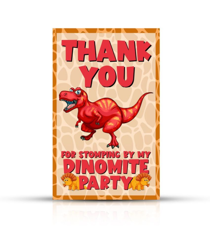     			Zyozi Dinosaur Theme Thank You for Stomping by My D Party Tags for Birthday,Dinosaur Thank You Label Tags for Birthday, Bridal Shower, Wedding, Baby Shower, Thanksgiving Favor (Pack of 40)