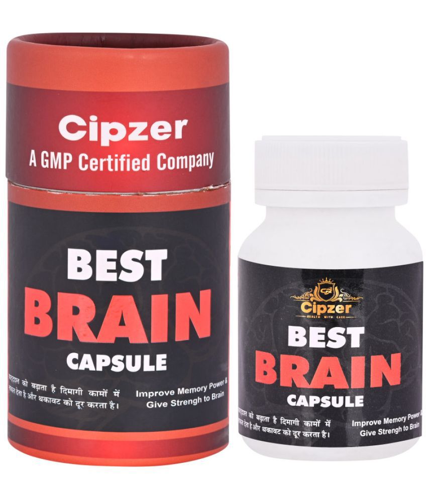     			Cipzer Best Brain Capsule for Healthy Brain, Sharp mind, Fast Learning & Improve Focus, 60 Capsules
