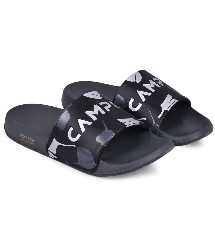     			Campus - Black Men's Slide Flip Flop