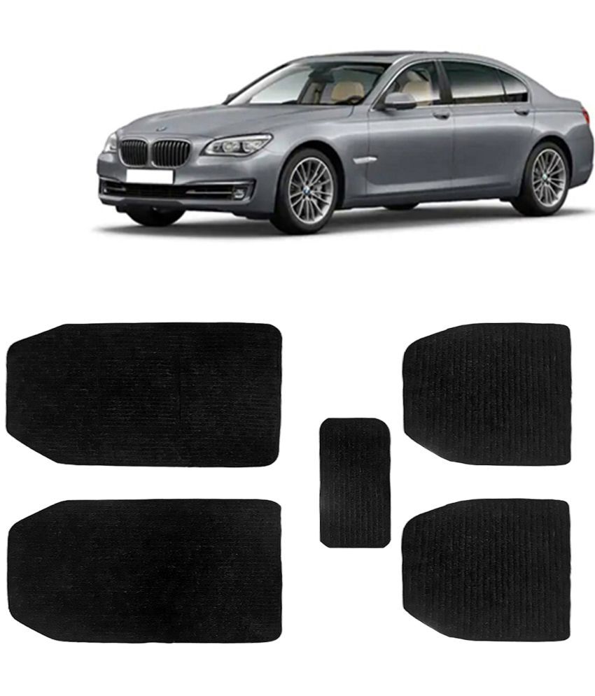     			Kingsway Carpet Style Universal Car Mats for BMW 7 Series, 2014 - 2017 Model, Black Color Anti Slip Car Floor Foot Mats, Complete Set of 5 Piece, Premium Series